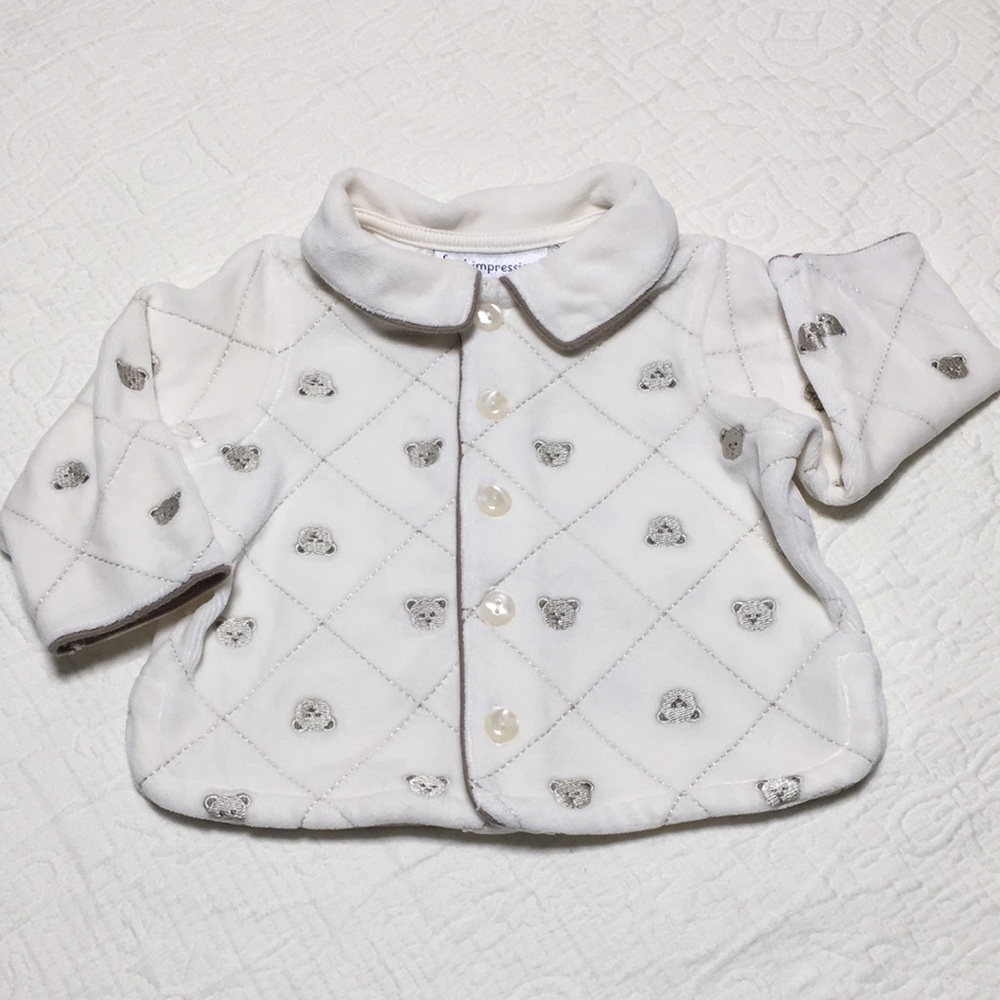 0-3m (5/$20) Velour Light Jacket/Cardigan by First Impressions